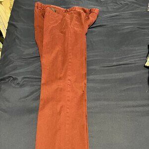 Banana Republic Emerson Chino Burgundy Pants Size 33x32